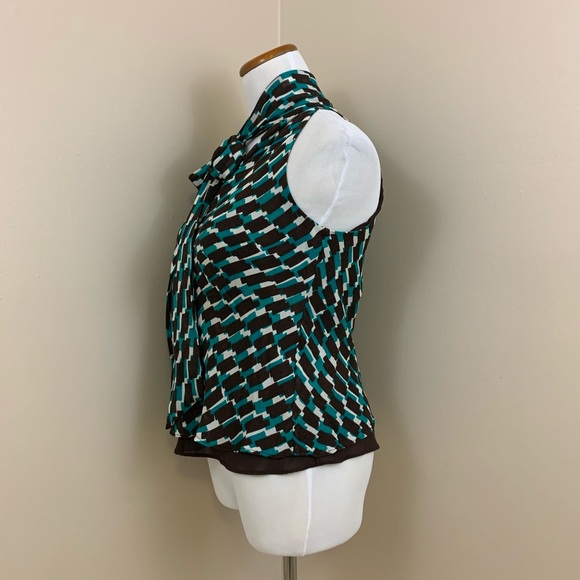 Banana Republic chiffon tie neck tank XS - Picture 4 of 8